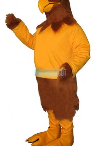 Golden Hawk with Shirt Lightweight Mascot Costume