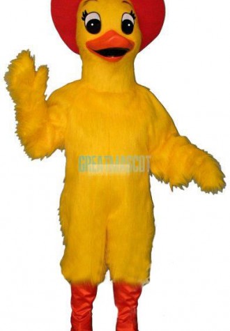 Ducky Duck w-Hat Lightweight Mascot Costume