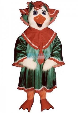 Holiday Goose w-Dress & Hat Lightweight Mascot Costume