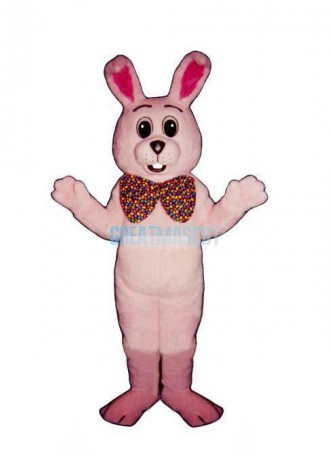 Fat Bunny w-Easter Tie Lightweight Mascot Costume