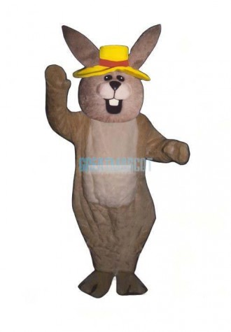 Jolly Bunny w-Hat Lightweight Mascot Costume