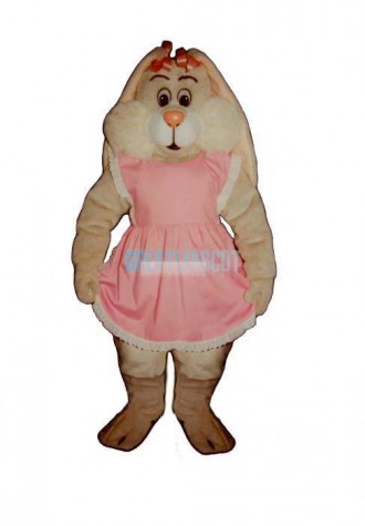 Marsha Mallow Bunny w-Apron Lightweight Mascot Costume
