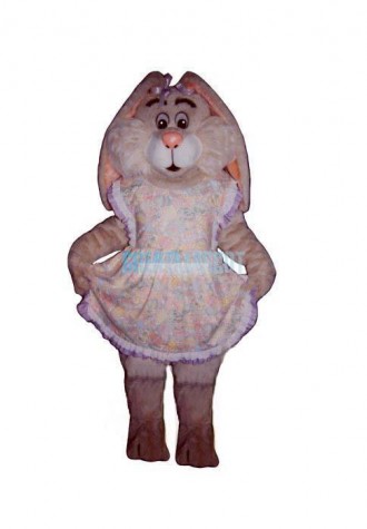 Easter Bunny w-Apron Lightweight Mascot Costume