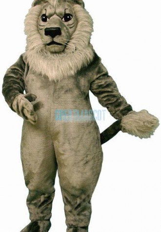 Old Grey Lion Lightweight Mascot Costume