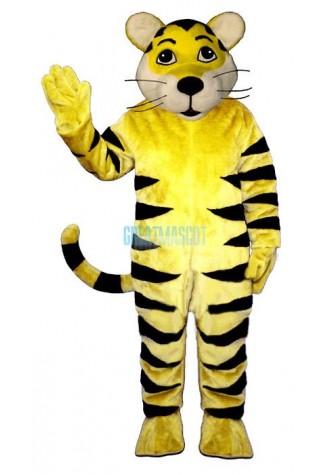 Yellow Tiger Cub Lightweight Mascot Costume