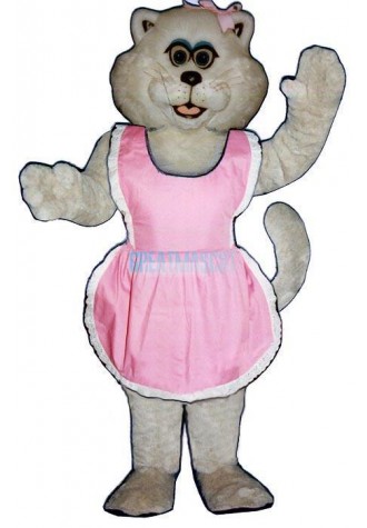 Pussy Cat w-apron Lightweight Mascot Costume