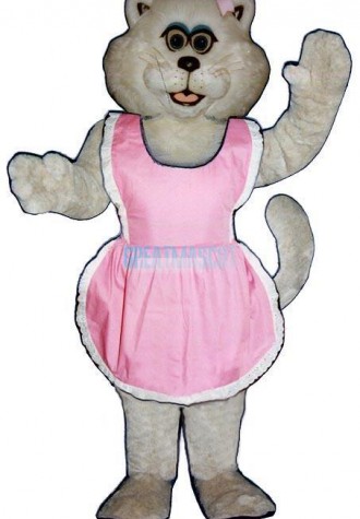 Pussy Cat w-apron Lightweight Mascot Costume