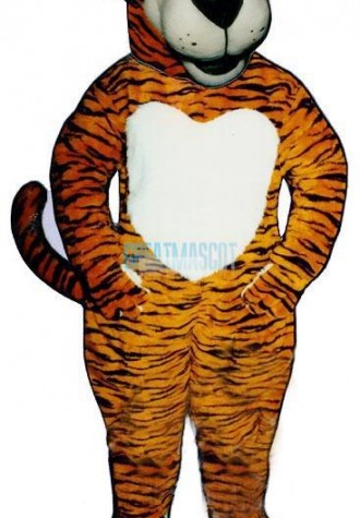 Smiling Tiger Lightweight Mascot Costume