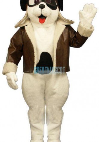 Puppy w-Spots & Aviator Outfit Lightweight Mascot Costume