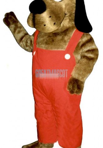 Doggie Dog w-overalls Lightweight Mascot Costume