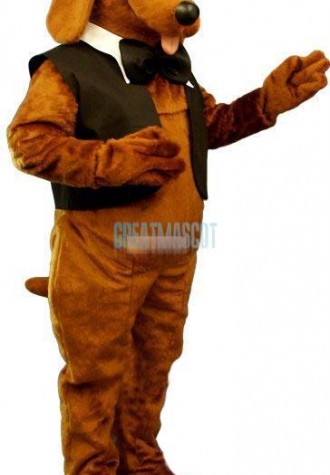 Dachshund w-Vest & Tie Lightweight Mascot Costume