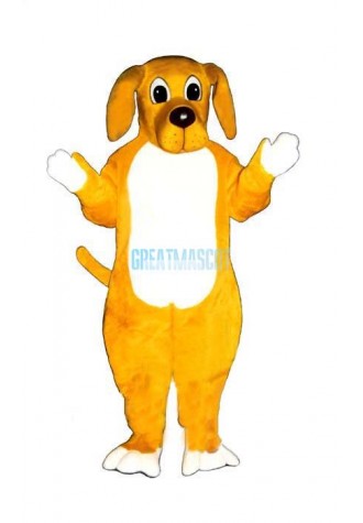 Yellow Hound Lightweight Mascot Costume