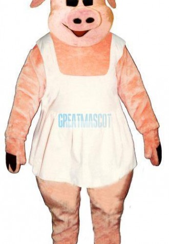 Chef Oink w-Apron & Hat Lightweight Mascot Costume