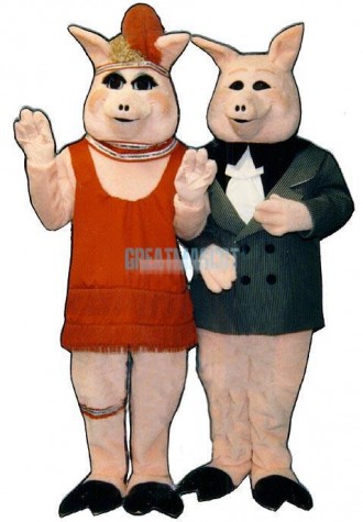 Peaches Pig Lightweight Mascot Costume