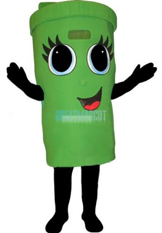 Girl Recycle Can Lightweight Mascot Costume