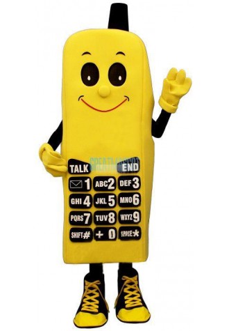 Yellow Phone Lightweight Mascot Costume