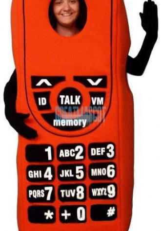 New Cell Phone Lightweight Mascot Costume