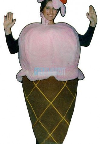 Ice Cream Cone Lightweight Mascot Costume