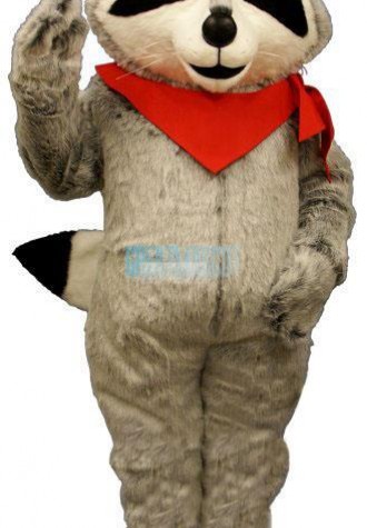 Raccoon w- Hanker chief Lightweight Mascot Costume