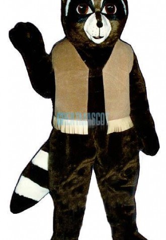 Ryan Raccoon w-vest Lightweight Mascot Costume