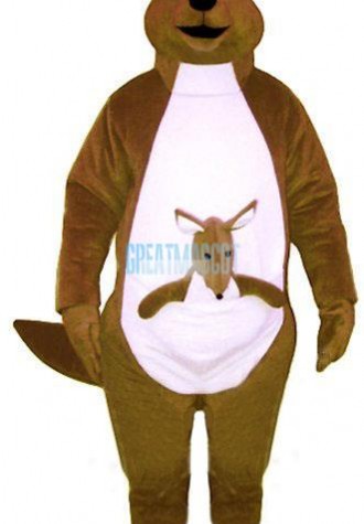 Mrs. Kangaroo w-Joey Lightweight Mascot Costume
