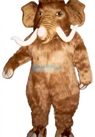 Mammoth w-Long Tusks Lightweight Mascot Costume