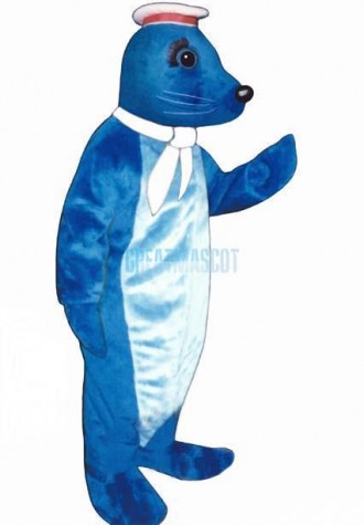 Navy Seal w-Sailor Hat & Scarf Lightweight Mascot Costume