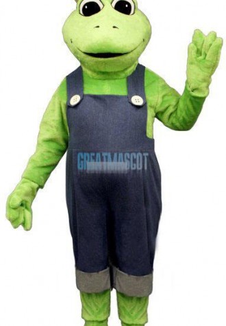 Frog Legs w-Overalls & Hat Lightweight Mascot Costume