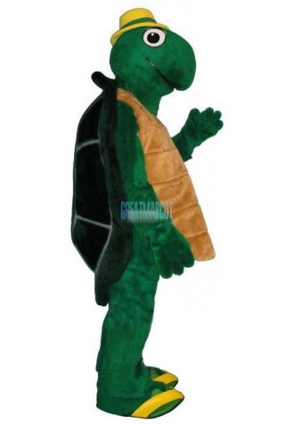 Wilbur Turtle w-Hat & Flip Flops Lightweight Mascot Costume