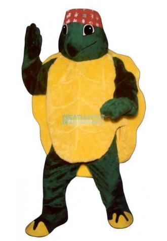 Karate Turtle w-Headband Lightweight Mascot Costume