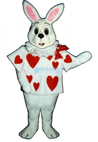 White Bunny w-Outfit Lightweight Mascot Costume