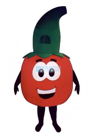 Tomato w-Stem Lightweight Mascot Costume