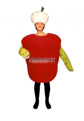 Wormy Apple Lightweight Mascot Costume