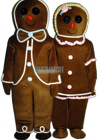Gingerbread Boy Lightweight Mascot Costume
