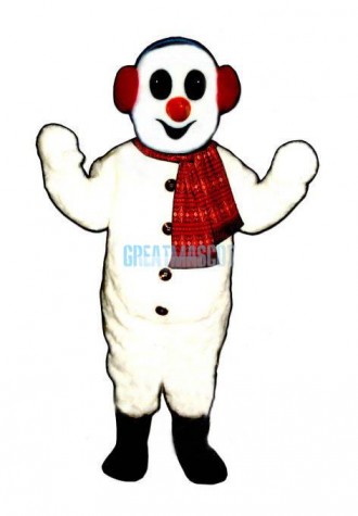 Snowman w-Earmuffs& ScarfBear Lightweight Mascot Costume