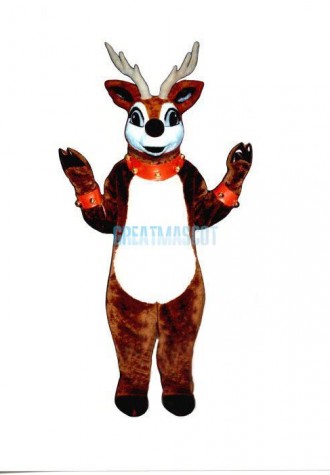 Cute Reindeerw-Bell Collar& Cuffs Lightweight Mascot Costume