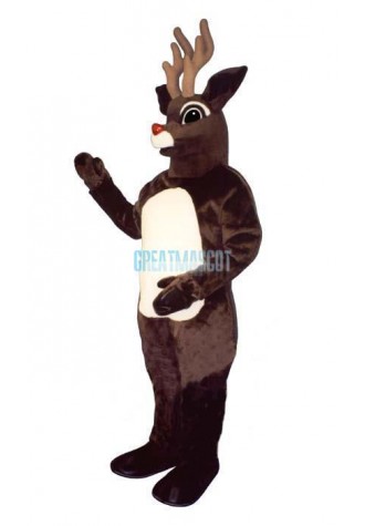 Sled Deer w-Lite-Up Nose Lightweight Mascot Costume