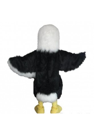 Hot Sale Happy Black & White Eagle Mascot Costume