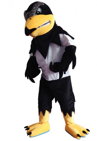 Hot Sale Fierce Black & White Eagle Mascot Costume For Adult