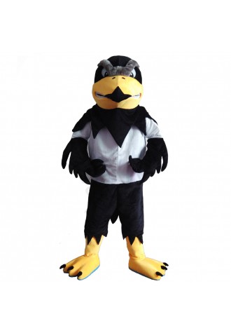 Hot Sale Fierce Black & White Eagle Mascot Costume For Adult