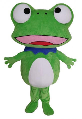 Funny Cartoon Big Eyes Frog Mascot Costume For Celebrations