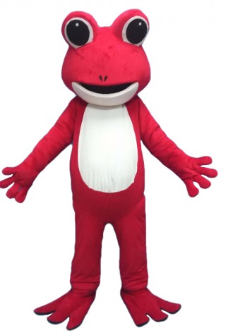 Hot Sale Fancy Cute Pink Frog Mascot Costume