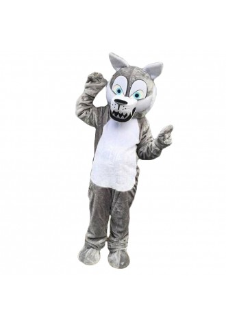 Hot Selling Cartoon Plush Grey Wolf Mascot Costume