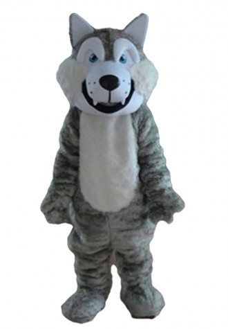 Free Shipping High Quality Gray Dog Mascot Costume