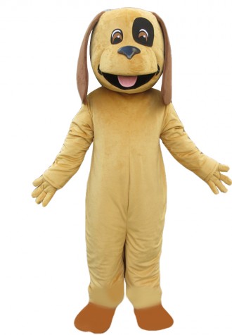 So Cute Cartoon Long Ears Brown Dog Mascot Costume