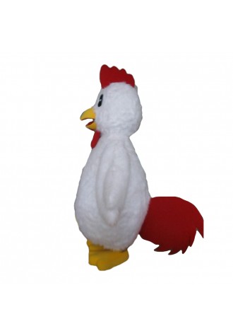 Cute Cartoon White Little Chicken Mascot Costume
