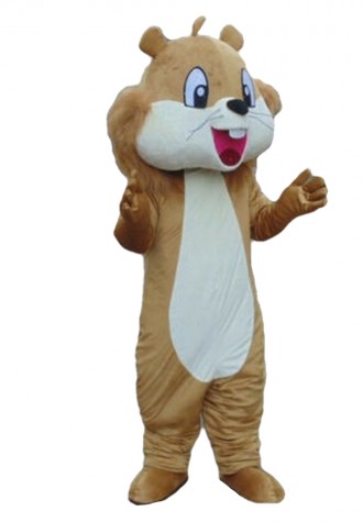 Professional Good Quality Happy Brown Squirrel Mascot Costume