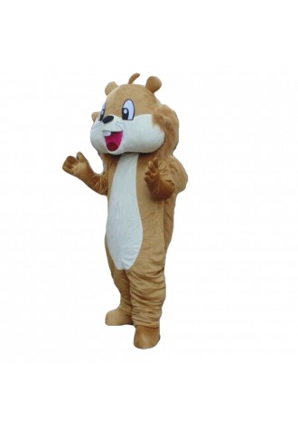 Professional Good Quality Happy Brown Squirrel Mascot Costume