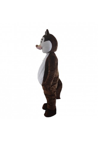 New Version Pleasant Plush Brown Squirrel Mascot Costume