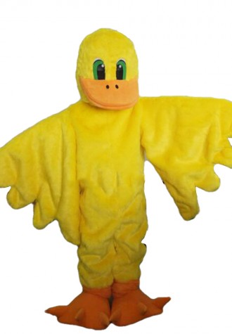 Hot Sale Smart Plush Yellow Duck Mascot Costume